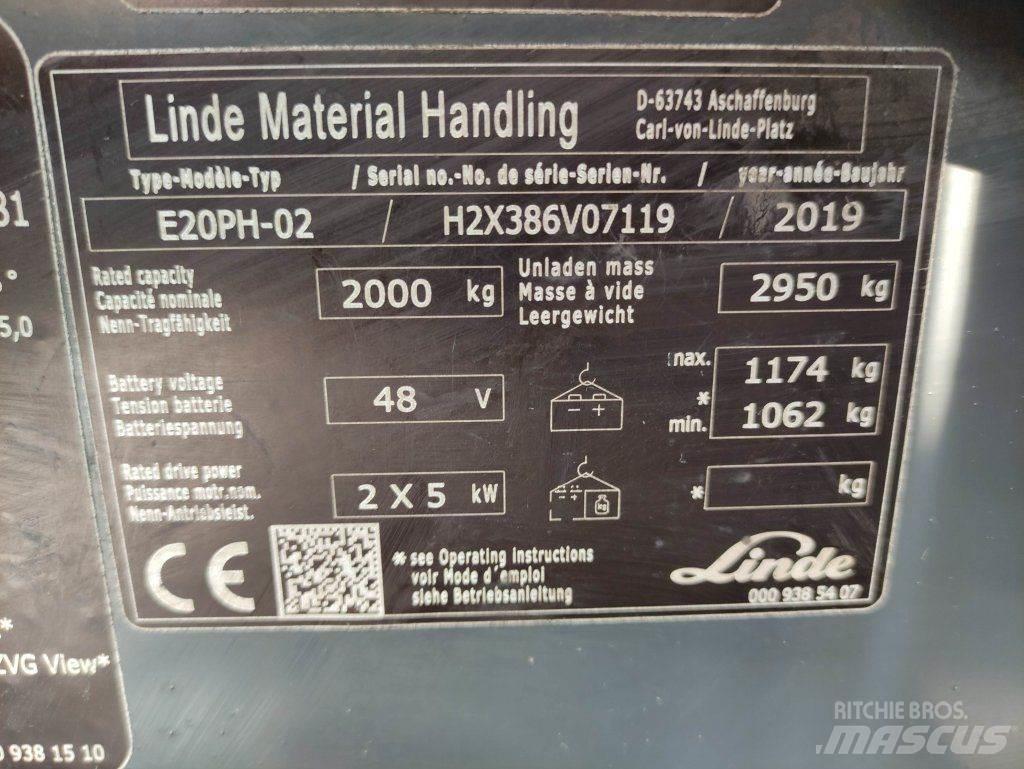 Linde E20PH-02-386 EVO Električni viličari