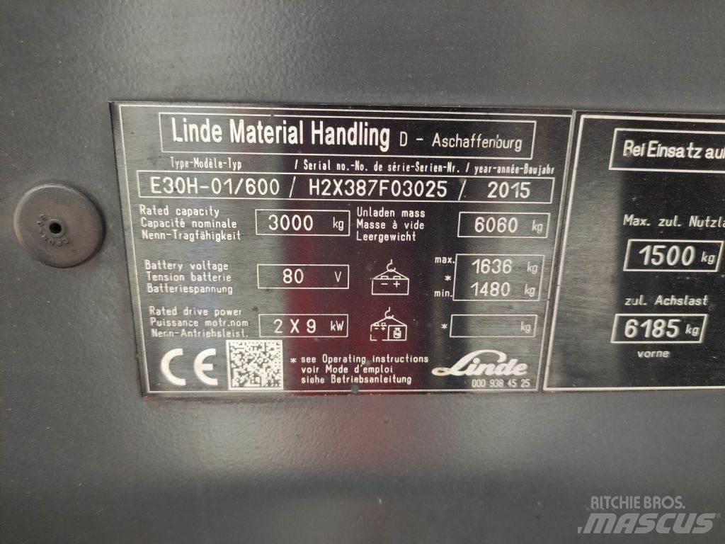 Linde E30H-01-600-387 Električni viličari