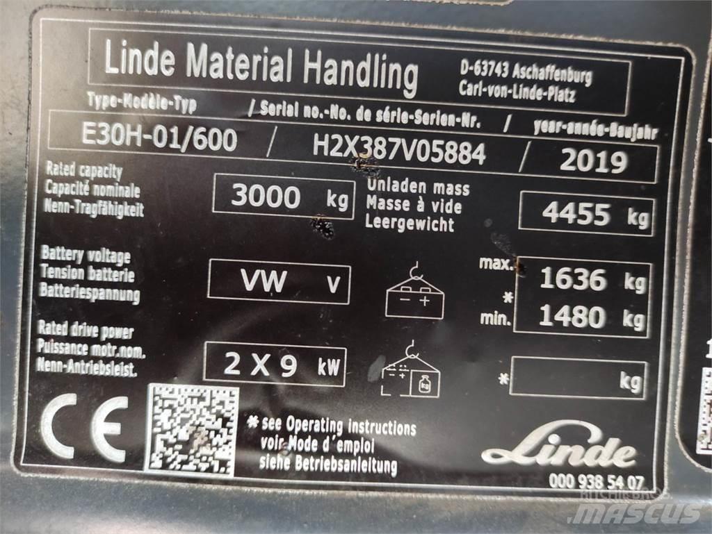Linde E30H-01/600-387 Električni viličari