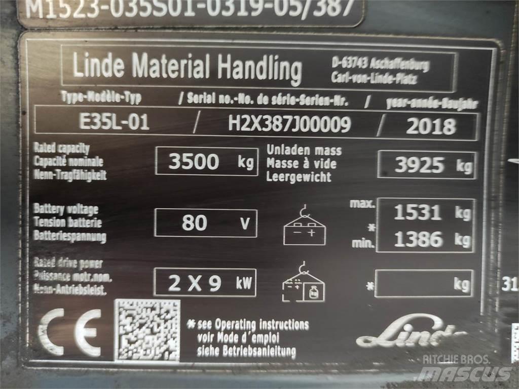 Linde E35L-01-387 Električni viličari