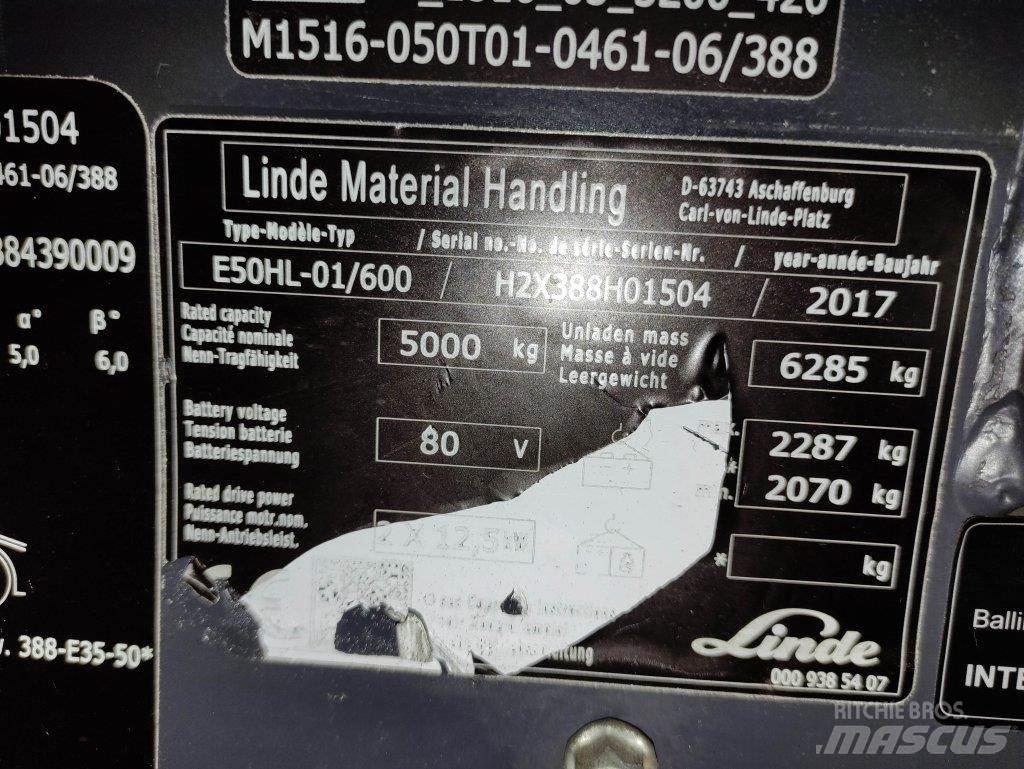 Linde E50HL-01/600-388 Električni viličari