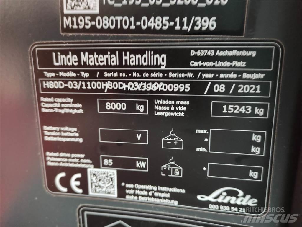 Linde H80D-1100-03-396 Dizelski viličari