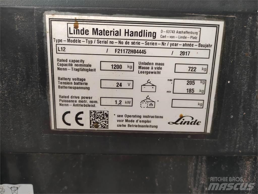 Linde L12 Ručni električni viličar