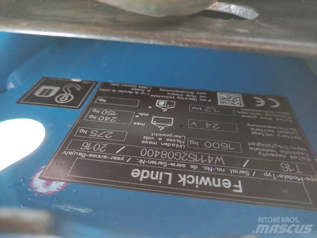 Linde T16 Nisko podizni električni viličar