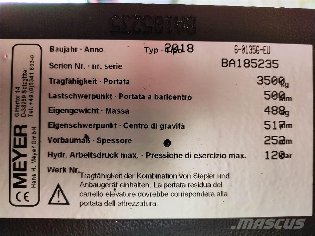 Meyer 6-0135G-EU Hvataljke za bale