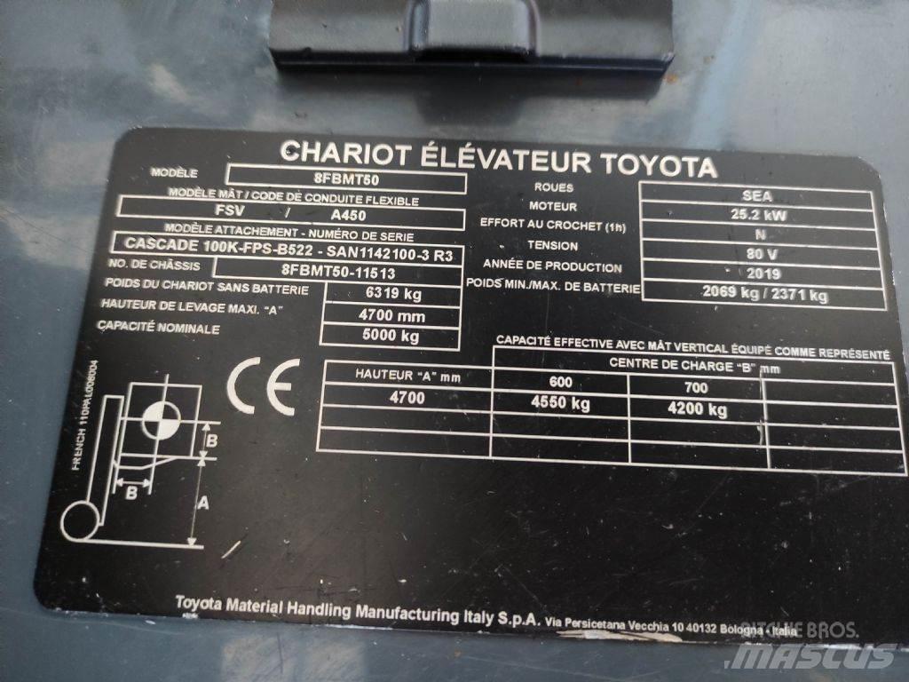 Toyota 8FBMT50 Električni viličari