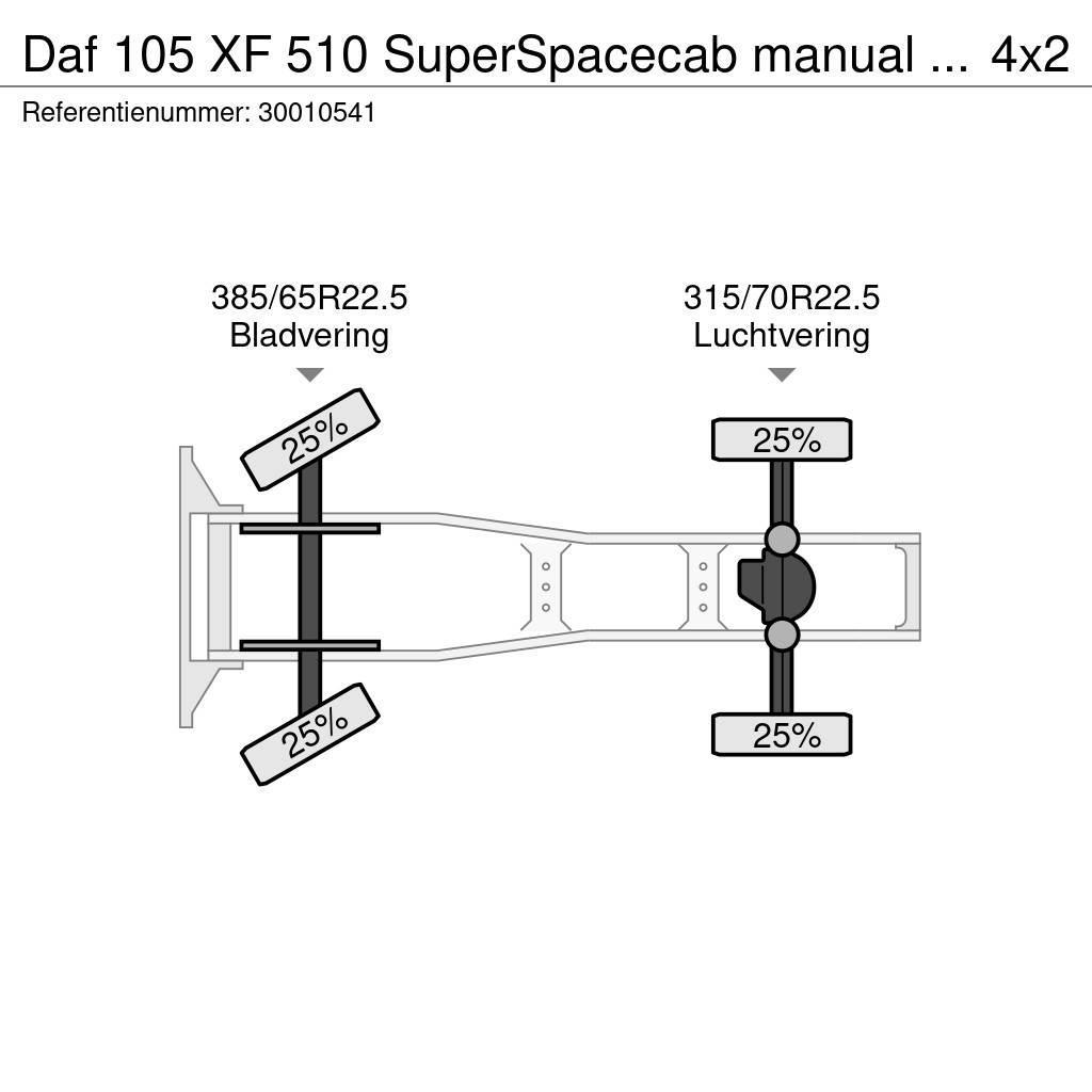 DAF 105 XF 510 SuperSpacecab manual intarder Traktorske jedinice
