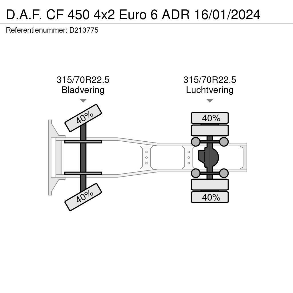 DAF CF 450 4x2 Euro 6 ADR 16/01/2024 Traktorske jedinice