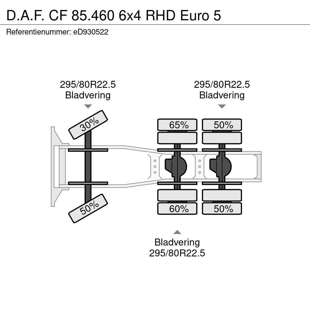 DAF CF 85.460 6x4 RHD Euro 5 Traktorske jedinice