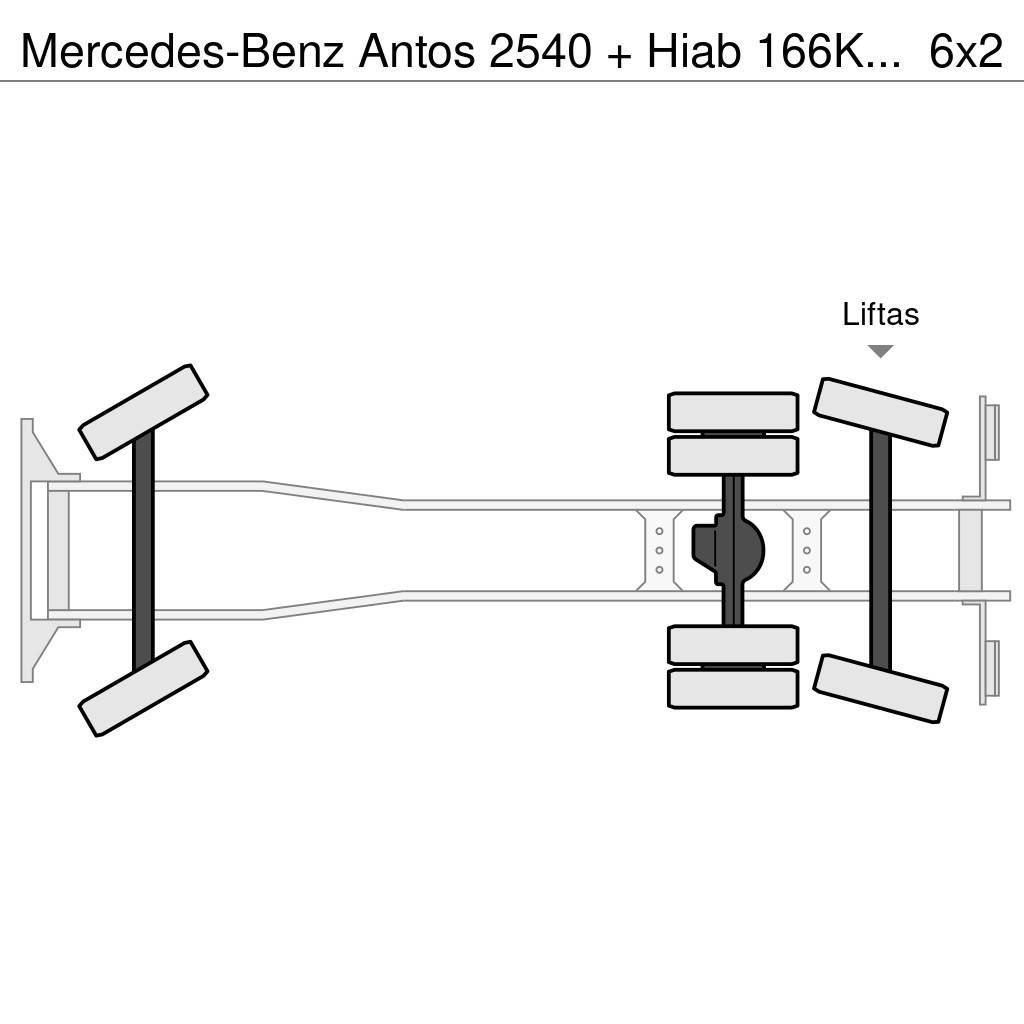 Mercedes-Benz Antos 2540 + Hiab 166K Pro Rabljene dizalice za težak teren