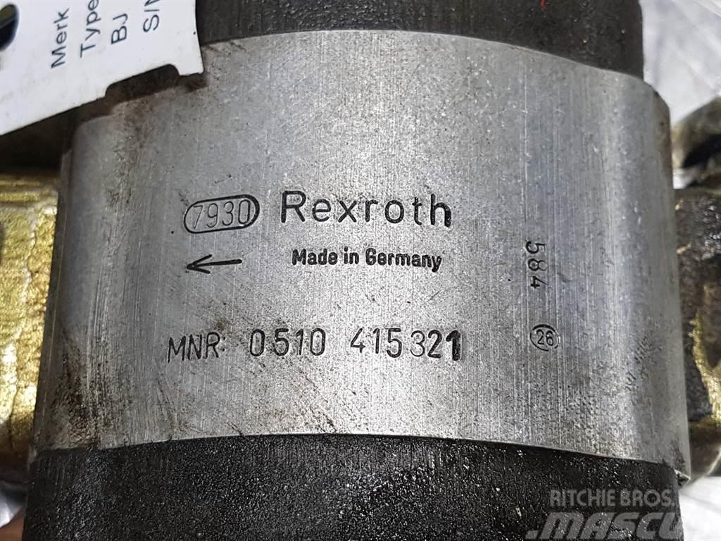 Rexroth 0510415321 - Gearpump/Zahnradpumpe/Tandwielpomp Hidraulika