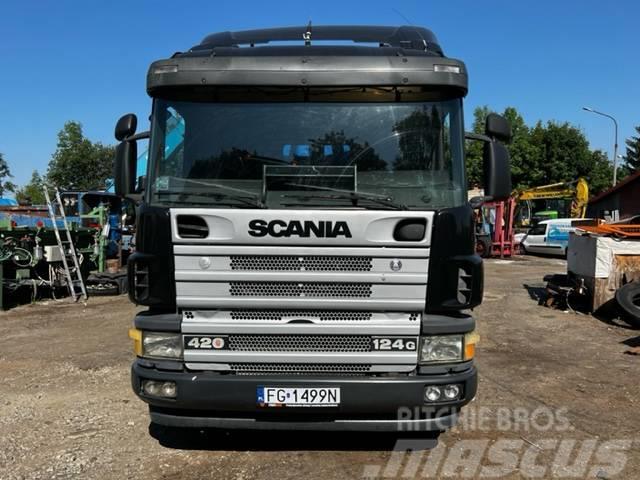 Scania 124 G 420 Hakowiec Rol kiper kamioni s kukama za dizanje