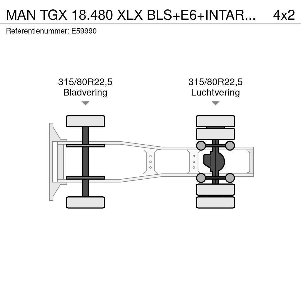 MAN TGX 18.480 XLX BLS+E6+INTARDER Traktorske jedinice