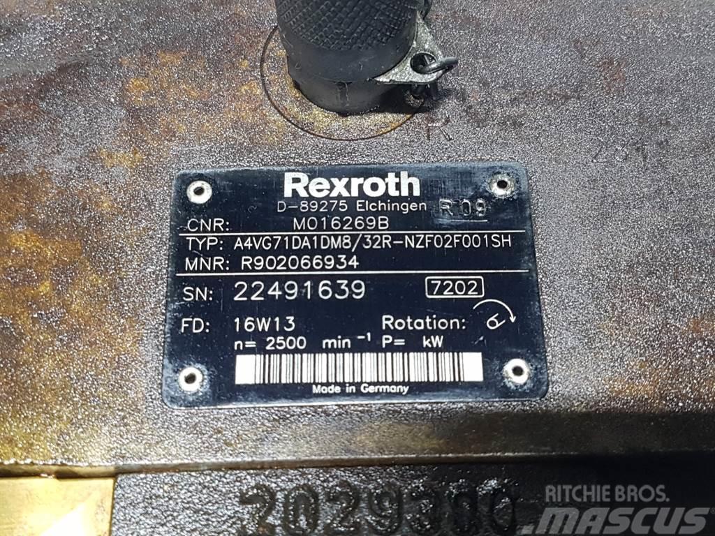 Rexroth A4VG71DA1DM8/32R - Drive pump/Fahrpumpe/Rijpomp Hidraulika