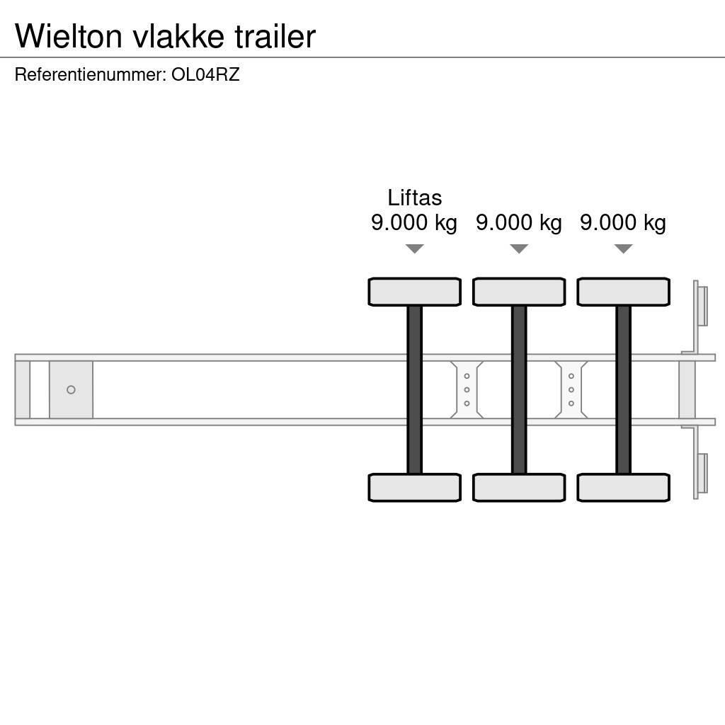 Wielton vlakke trailer Poluprikolice sa otvorenim sandukom