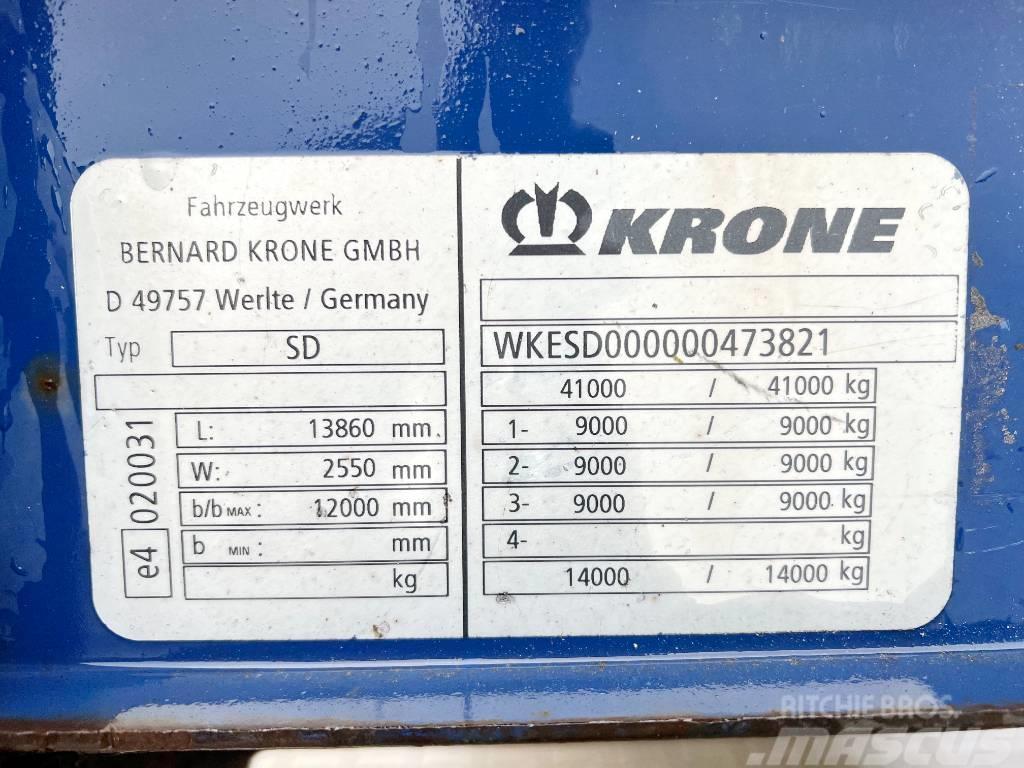 Krone SD - 18 Units Available / 3 Axle Poluprikolice sa ceradom