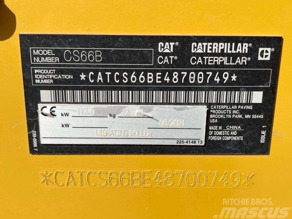 CAT CS66B - Low Hours / CE Certified - Airco Valjci sa jednim bubnjem