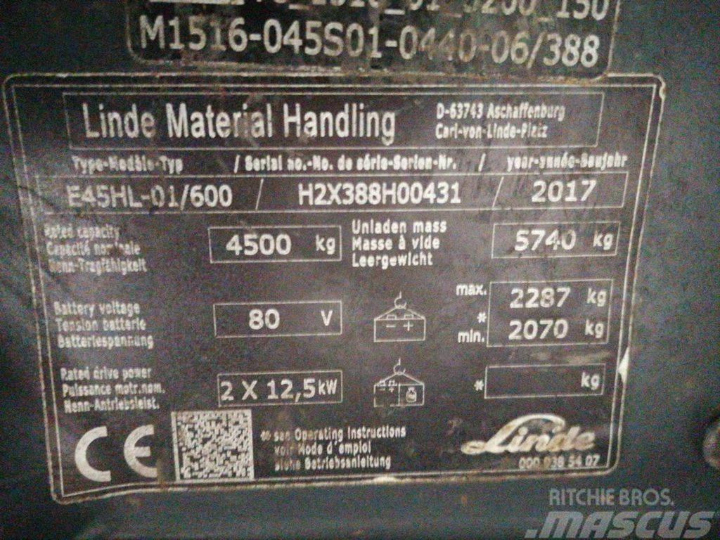 Linde E45HL/01-600 Električni viličari