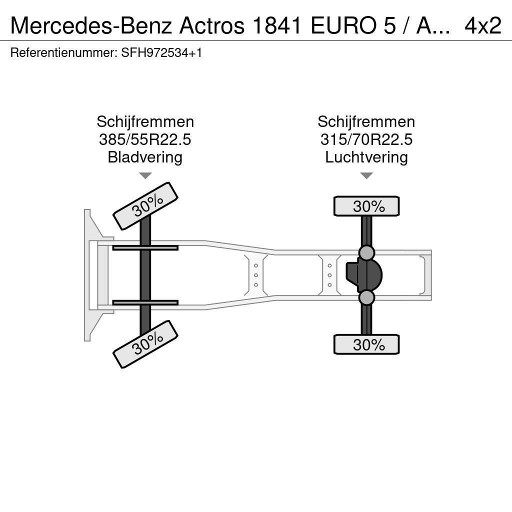 Mercedes-Benz Actros 1841 EURO 5 / AIRCO / RETARDER Traktorske jedinice