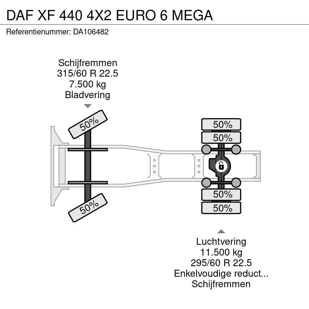 DAF XF 440 4X2 EURO 6 MEGA Traktorske jedinice