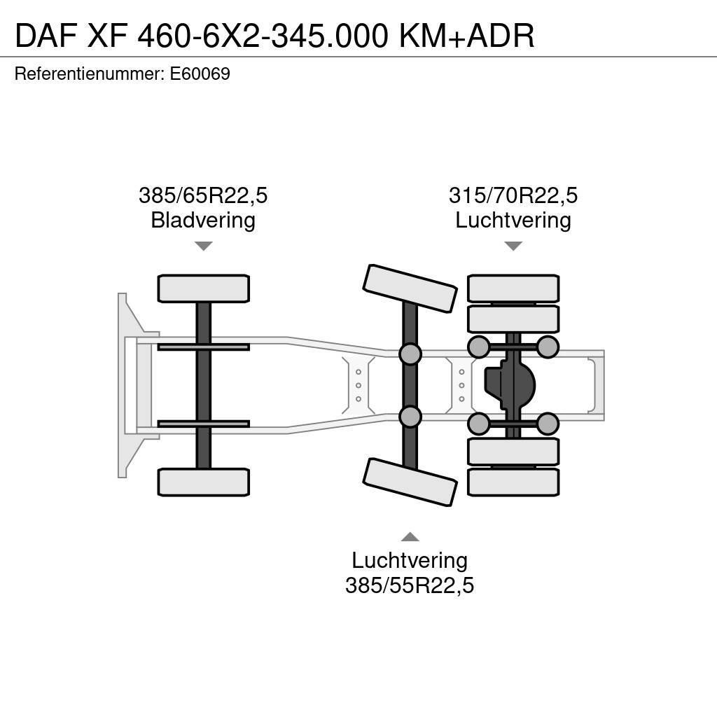 DAF XF 460-6X2-345.000 KM+ADR Traktorske jedinice