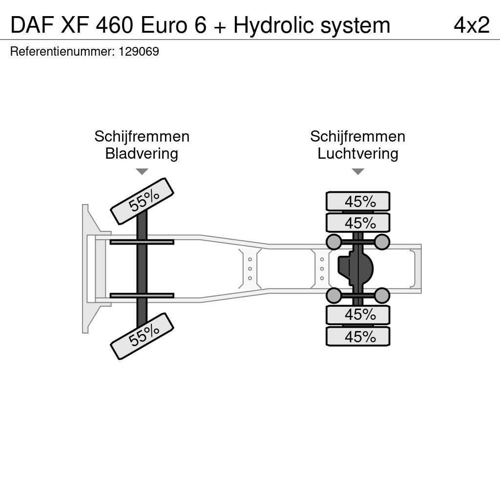 DAF XF 460 Euro 6 + Hydrolic system Traktorske jedinice