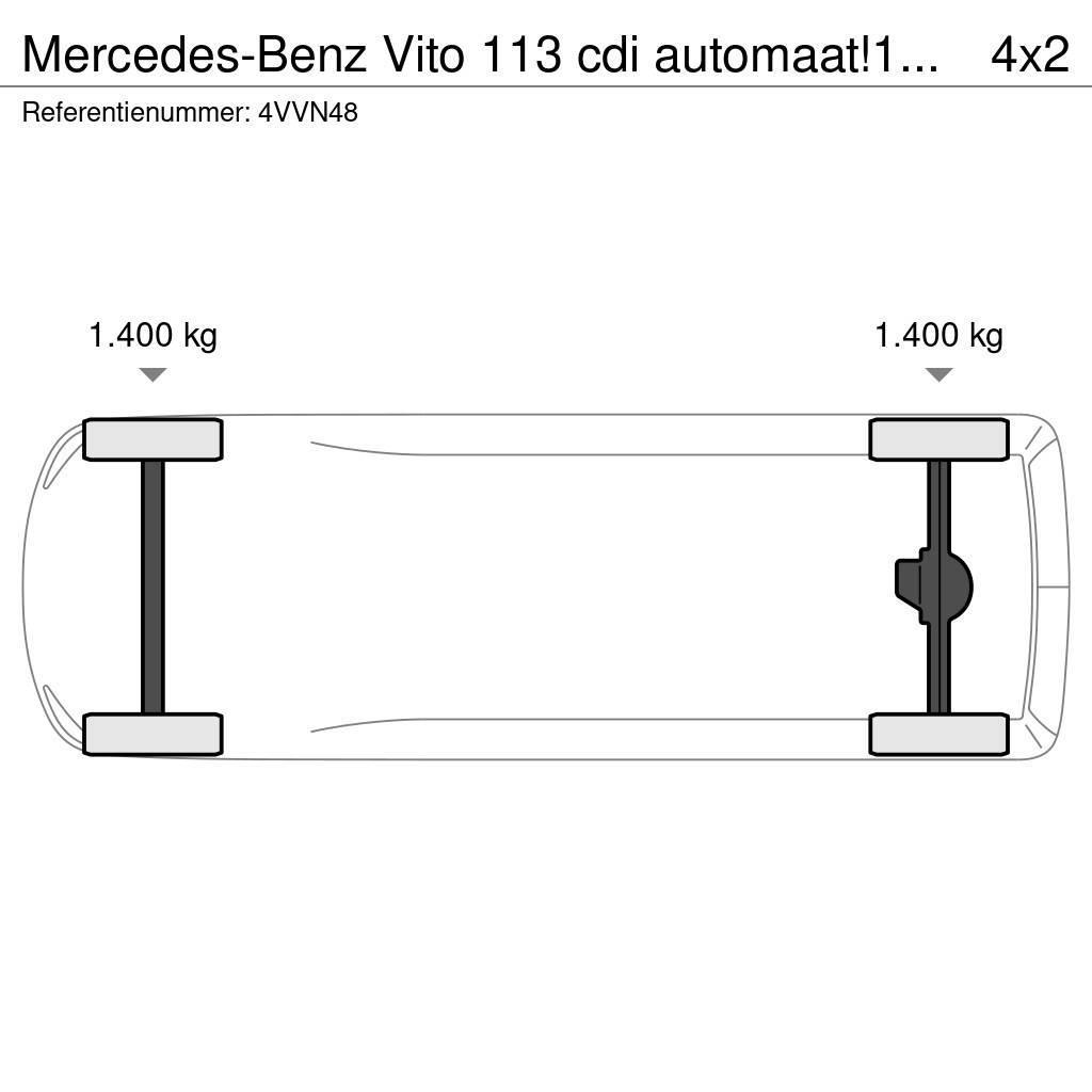 Mercedes-Benz Vito 113 cdi automaat!140dkm!! Sanduk kombiji