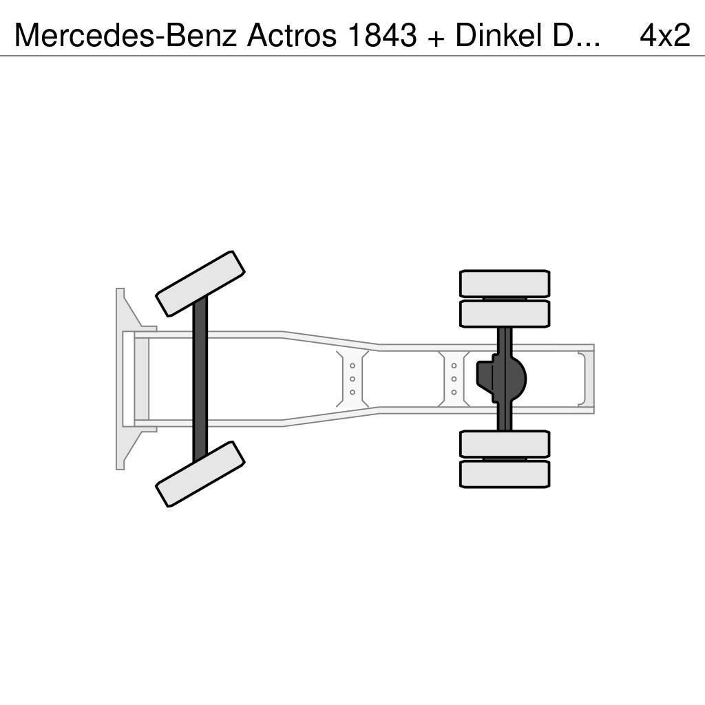 Mercedes-Benz Actros 1843 + Dinkel DTSAV 28000 Dieplader Traktorske jedinice