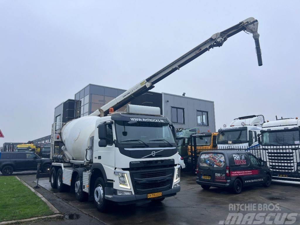Volvo FM 410 8X4 MIXER 9m3 + LIEBHERR CONVEYOR BELT Kamioni mikseri za beton