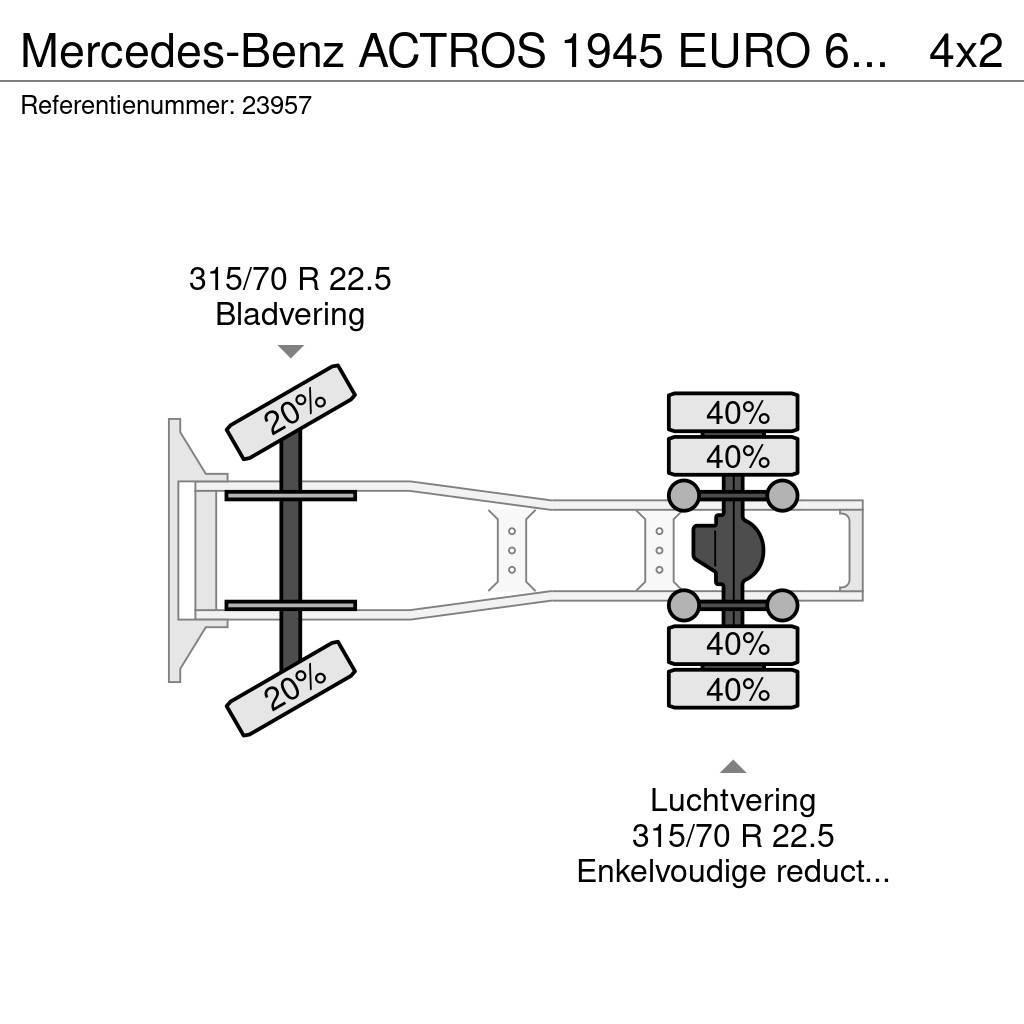 Mercedes-Benz ACTROS 1945 EURO 6 638.000KM Traktorske jedinice