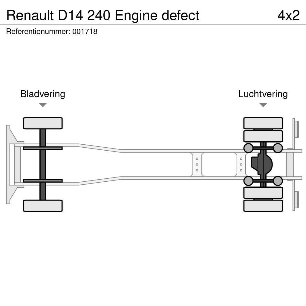 Renault D14 240 Engine defect Sanduk kamioni