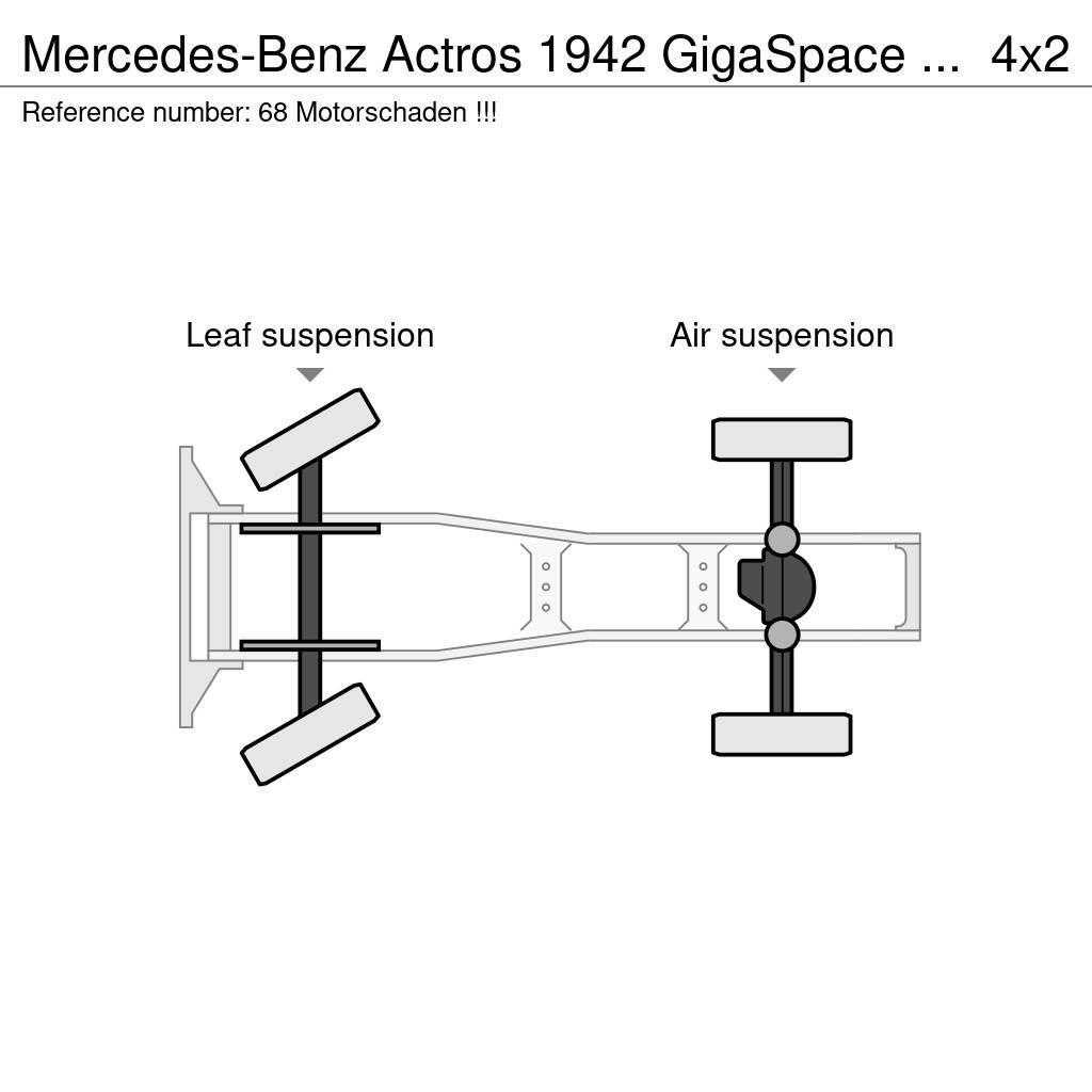 Mercedes-Benz Actros 1942 GigaSpace / Motorschaden !!! Traktorske jedinice