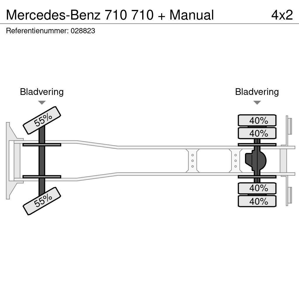 Mercedes-Benz 710 710 + Manual Sanduk kamioni