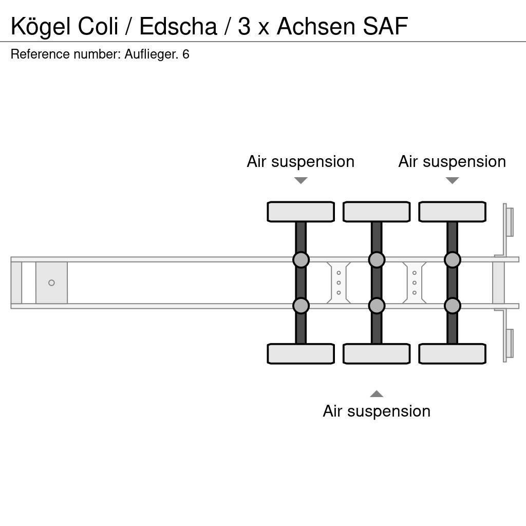 Kögel Coli / Edscha / 3 x Achsen SAF Poluprikolice sa ceradom