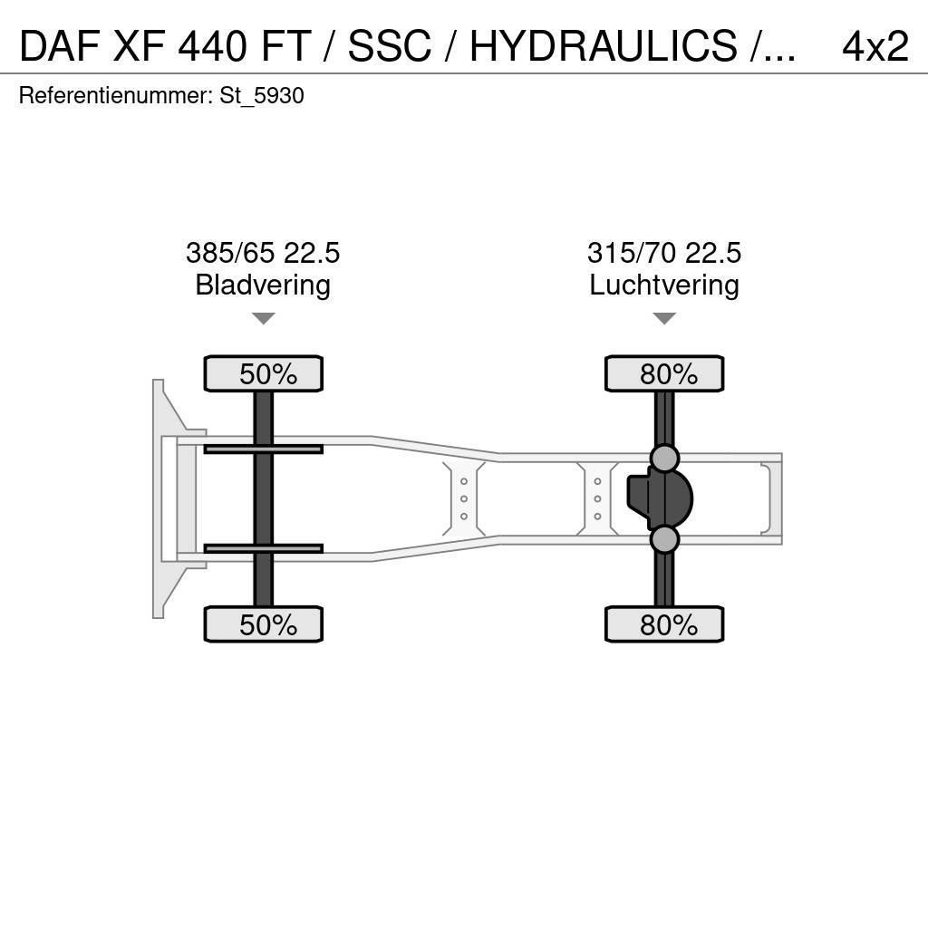 DAF XF 440 FT / SSC / HYDRAULICS / SUPERSPACECAB / NL- Traktorske jedinice