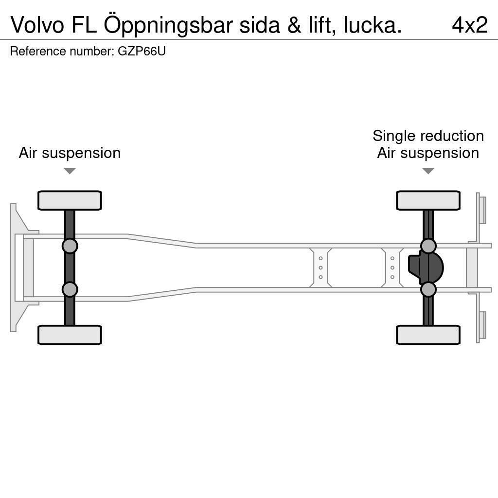 Volvo FL Öppningsbar sida & lift, lucka. Sanduk kamioni