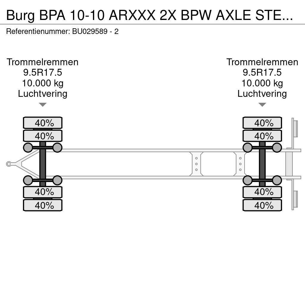 Burg BPA 10-10 ARXXX 2X BPW AXLE STEERING Demontažne prikolice