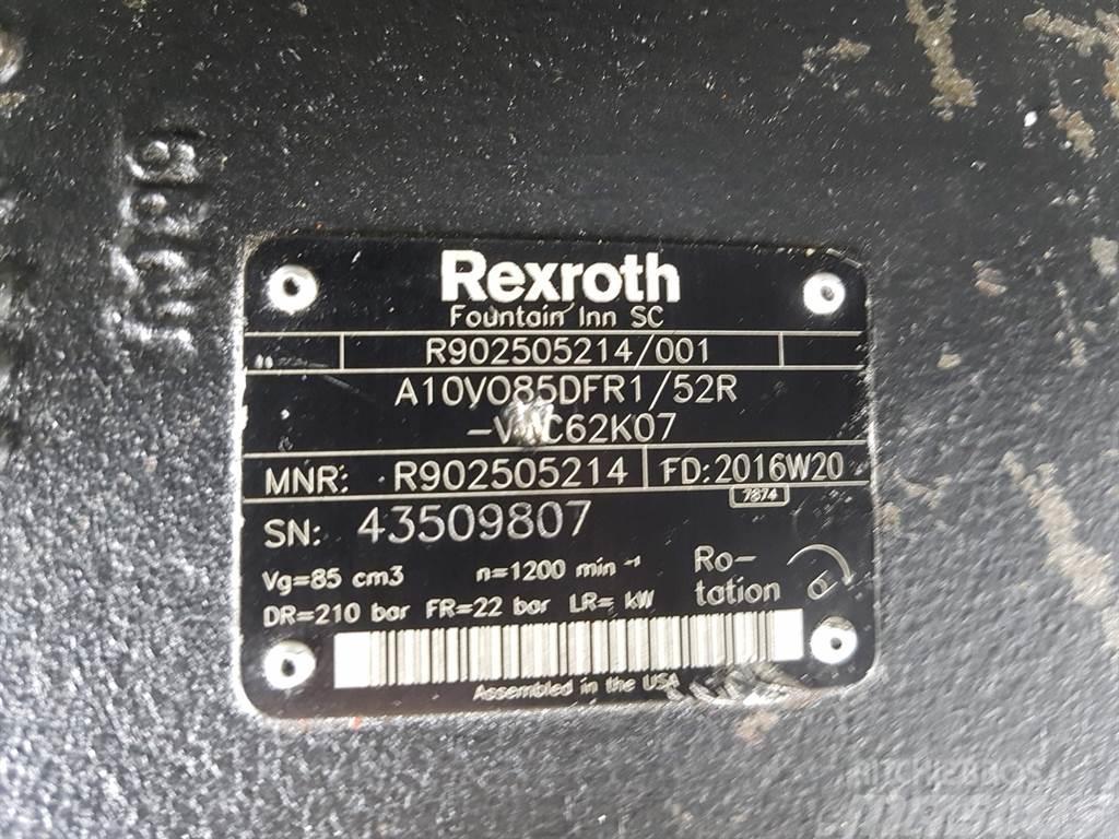 Rexroth A10VO85DFR1/52R - Load sensing pump Hidraulika