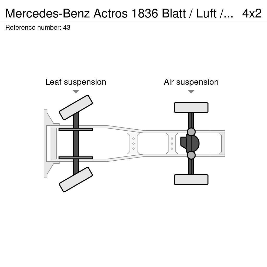 Mercedes-Benz Actros 1836 Blatt / Luft / Euro 6 Traktorske jedinice