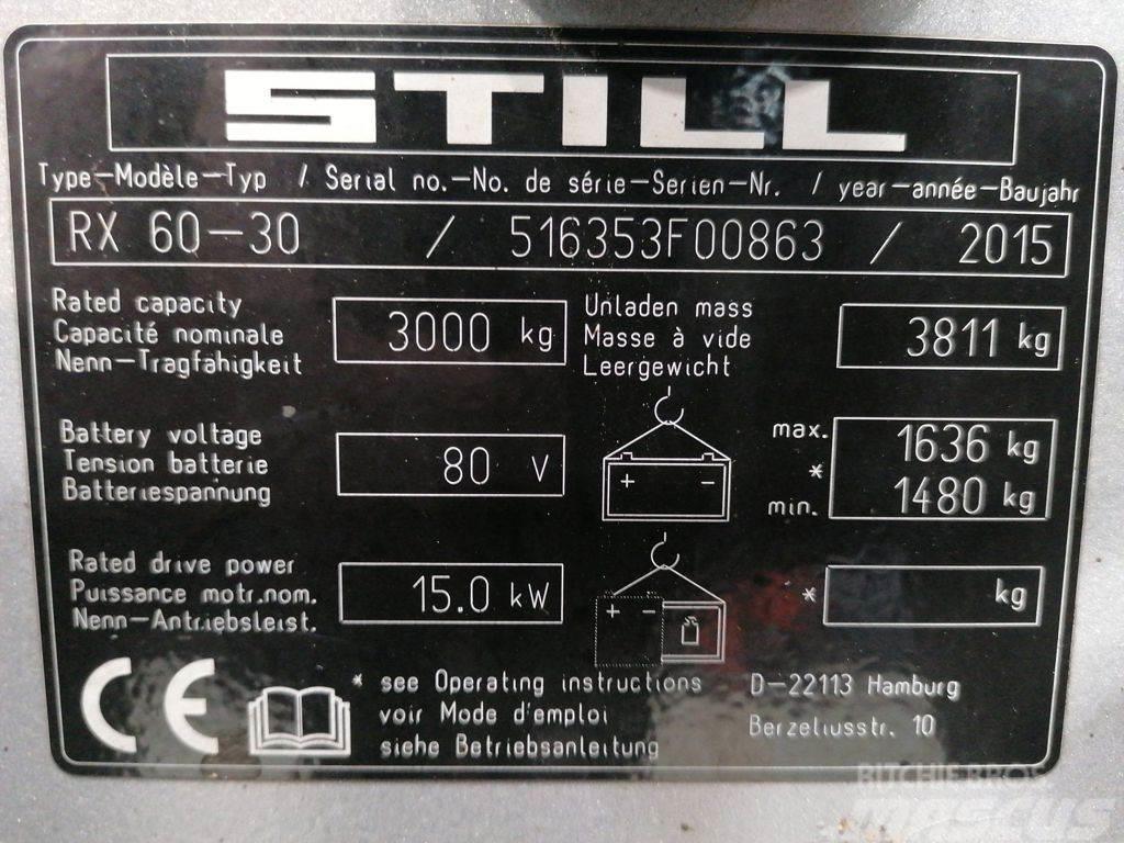 Still RX60-30 Električni viličari
