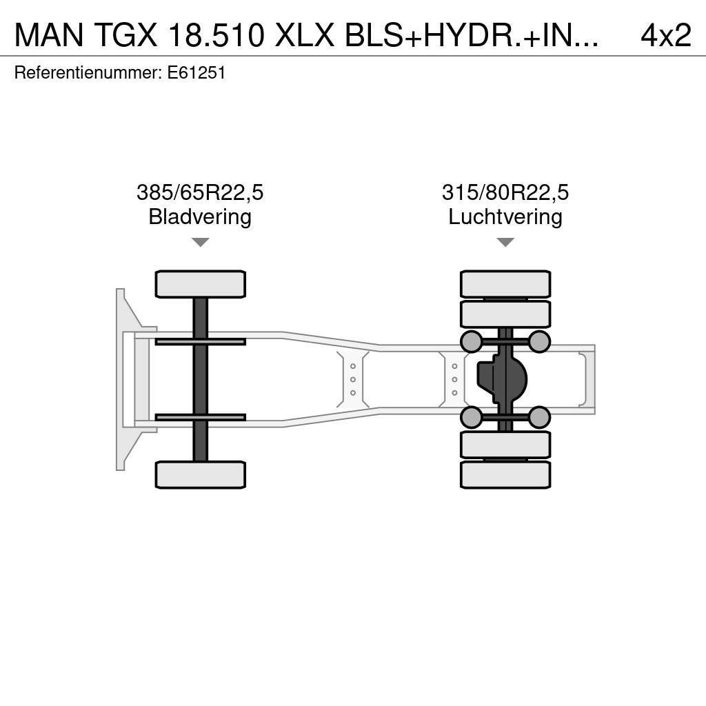 MAN TGX 18.510 XLX BLS+HYDR.+INTARDER Traktorske jedinice