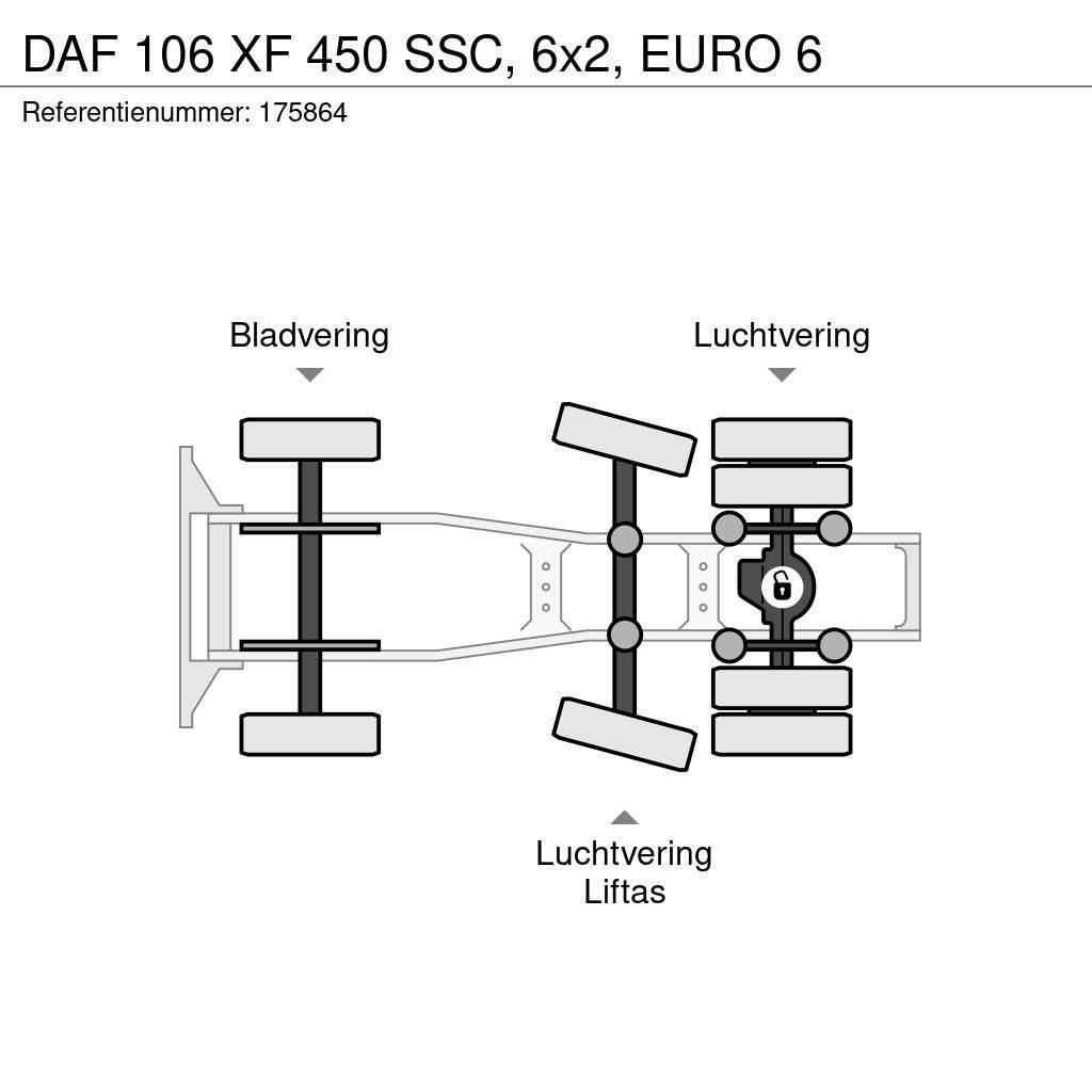 DAF 106 XF 450 SSC, 6x2, EURO 6 Traktorske jedinice