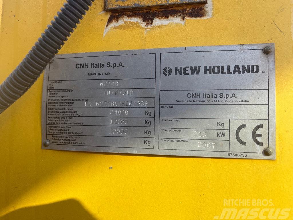 New Holland W 270 B Utovarivači na kotačima