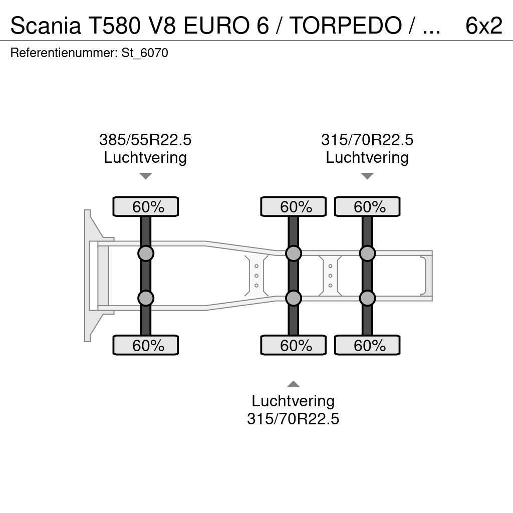 Scania T580 V8 EURO 6 / TORPEDO / HAUBER / SHOW TRUCK Traktorske jedinice