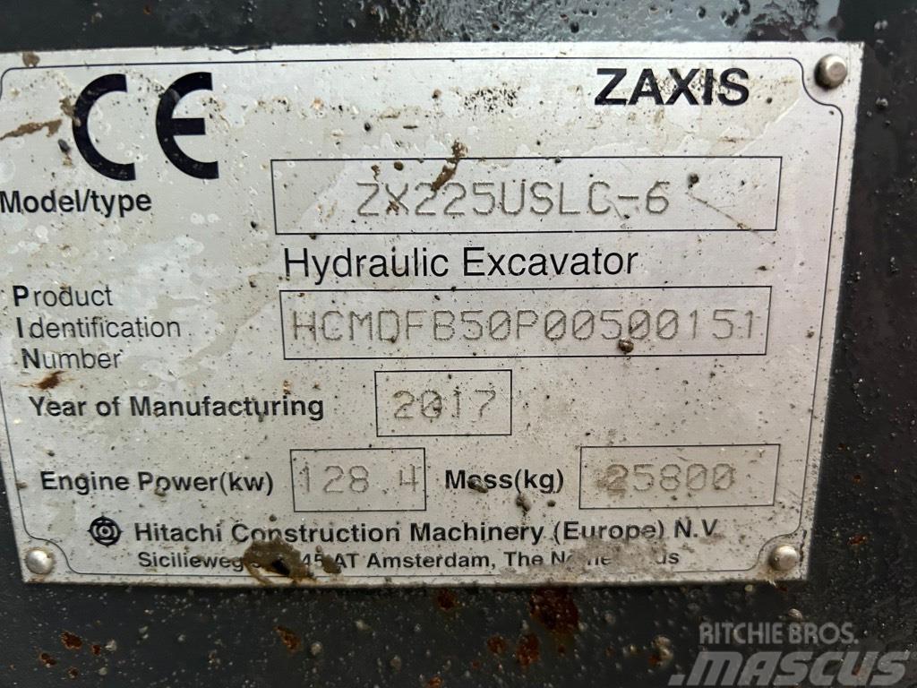 Hitachi ZX225 USLC-6 Bageri gusjeničari