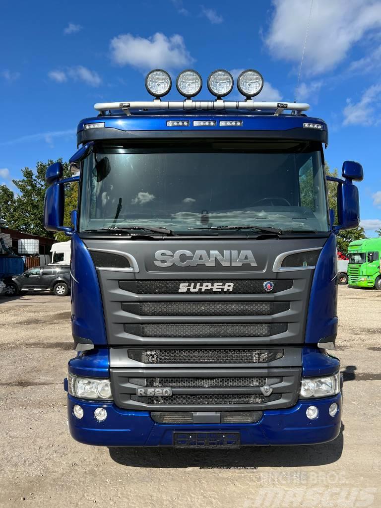 Scania R520CB6X2HSA EURO 6,RETARDER, 9T front axel Rol kiper kamioni s kukama za dizanje