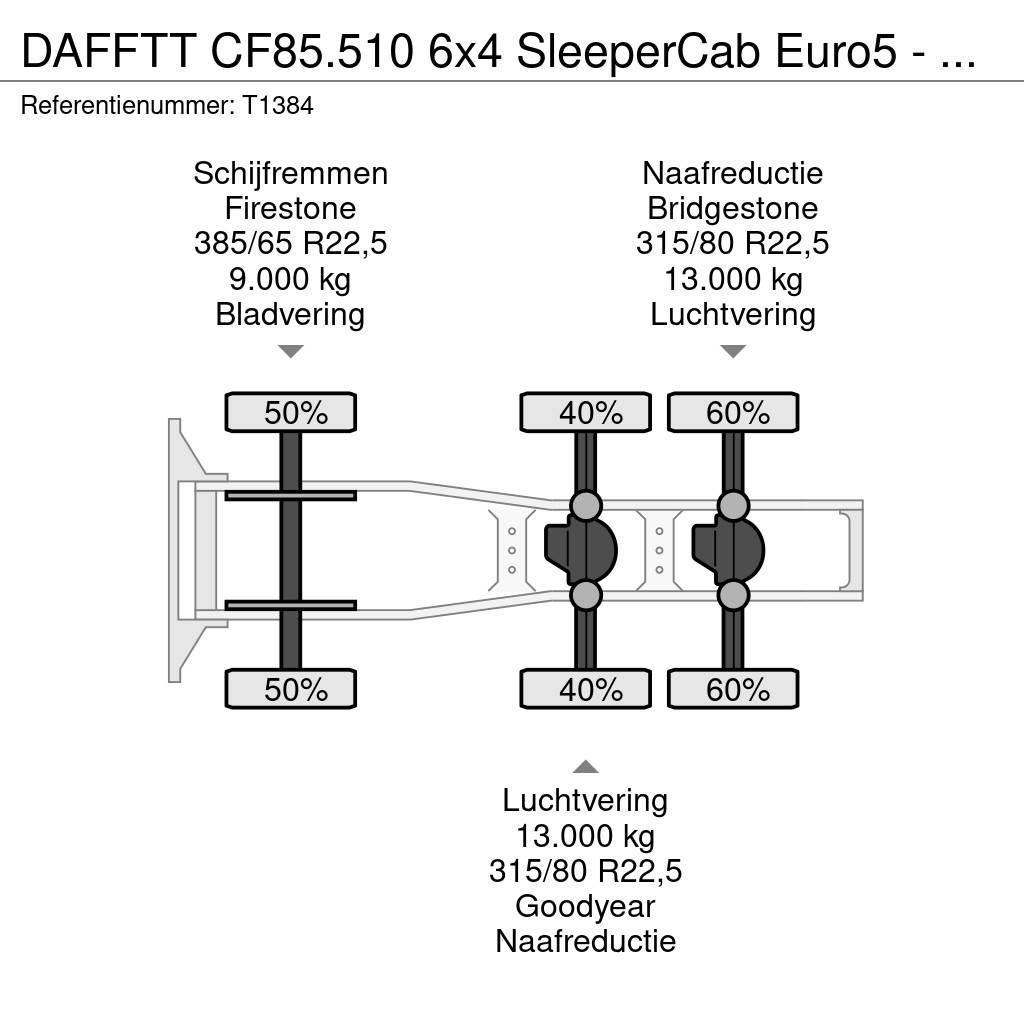 DAF FTT CF85.510 6x4 SleeperCab Euro5 - 189.000km Orig Traktorske jedinice
