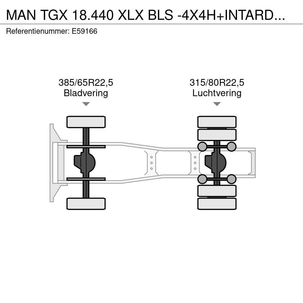 MAN TGX 18.440 XLX BLS -4X4H+INTARDER+HYDR. Traktorske jedinice