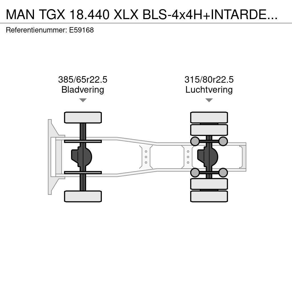 MAN TGX 18.440 XLX BLS-4x4H+INTARDER+HYDR. Traktorske jedinice
