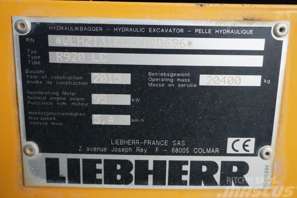 Liebherr R 920 LC Bageri gusjeničari